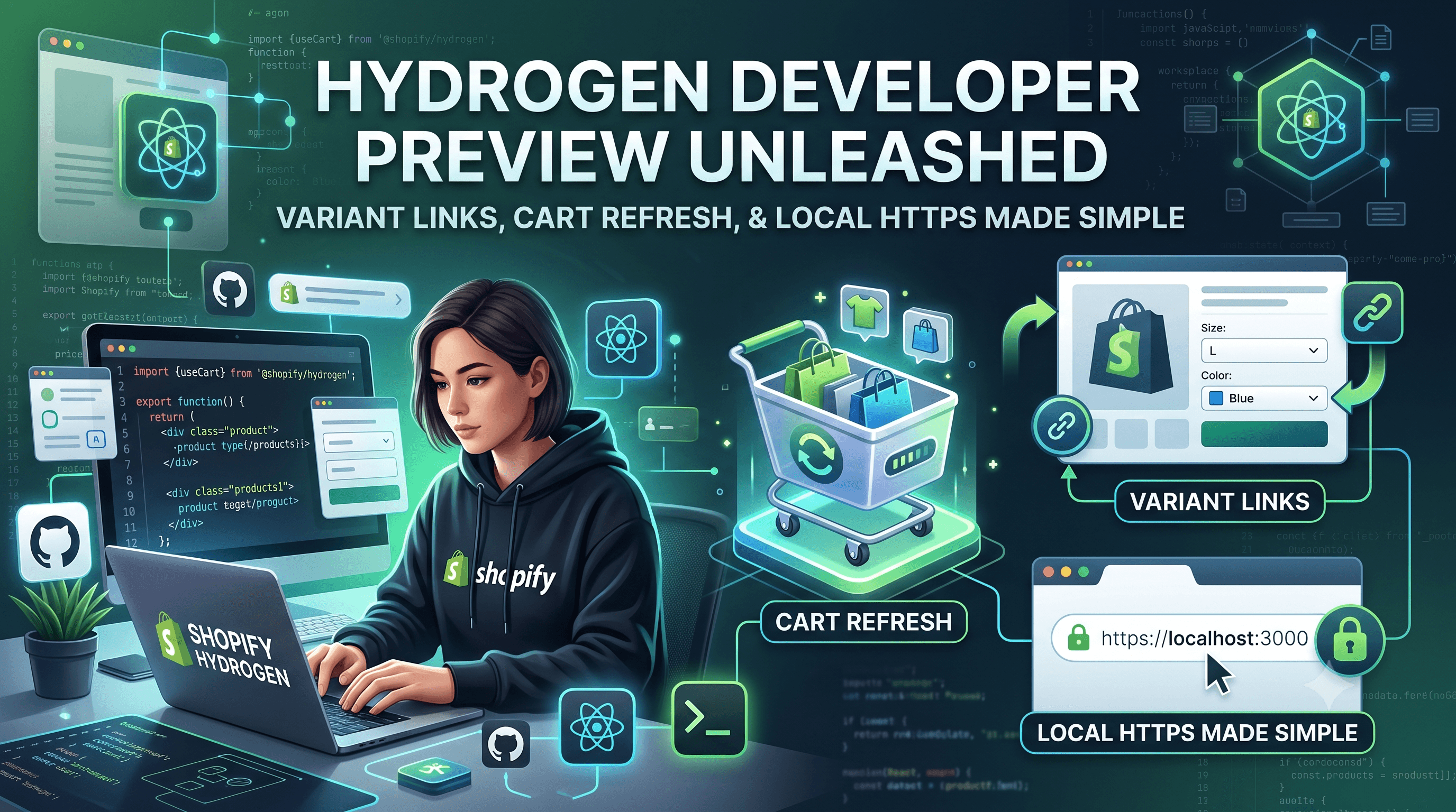 Hydrogen Developer Preview Unleashed: Variant Links, Cart Refresh, and Local HTTPS Made Simple
