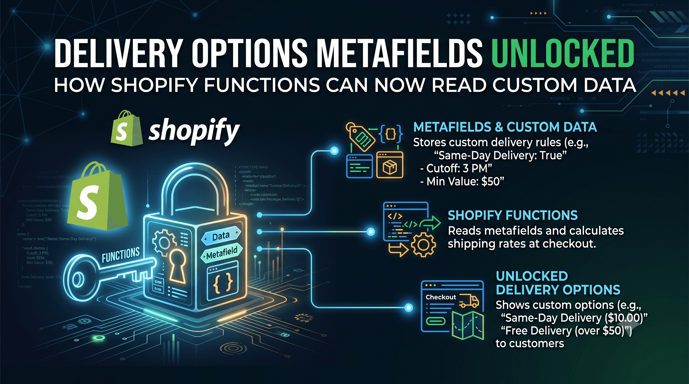 Delivery Options Metafields Unlocked: How Shopify Functions Can Now Read Custom Data