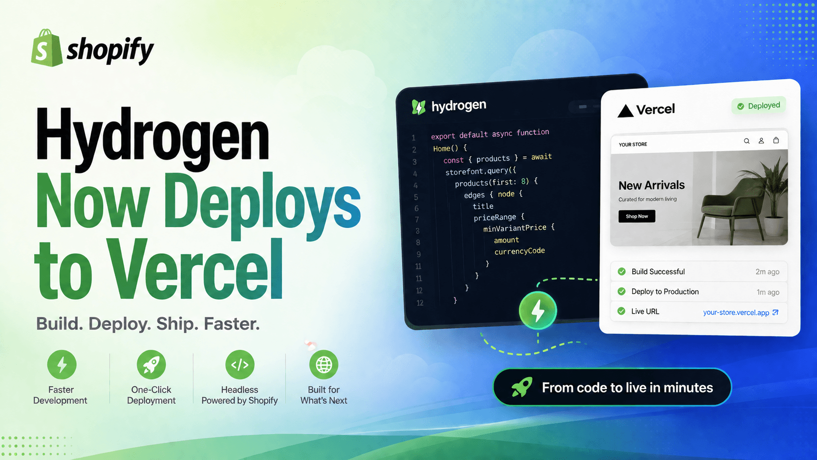 Hydrogen Now Deploys to Vercel: A New Era for Shopify Headless Development