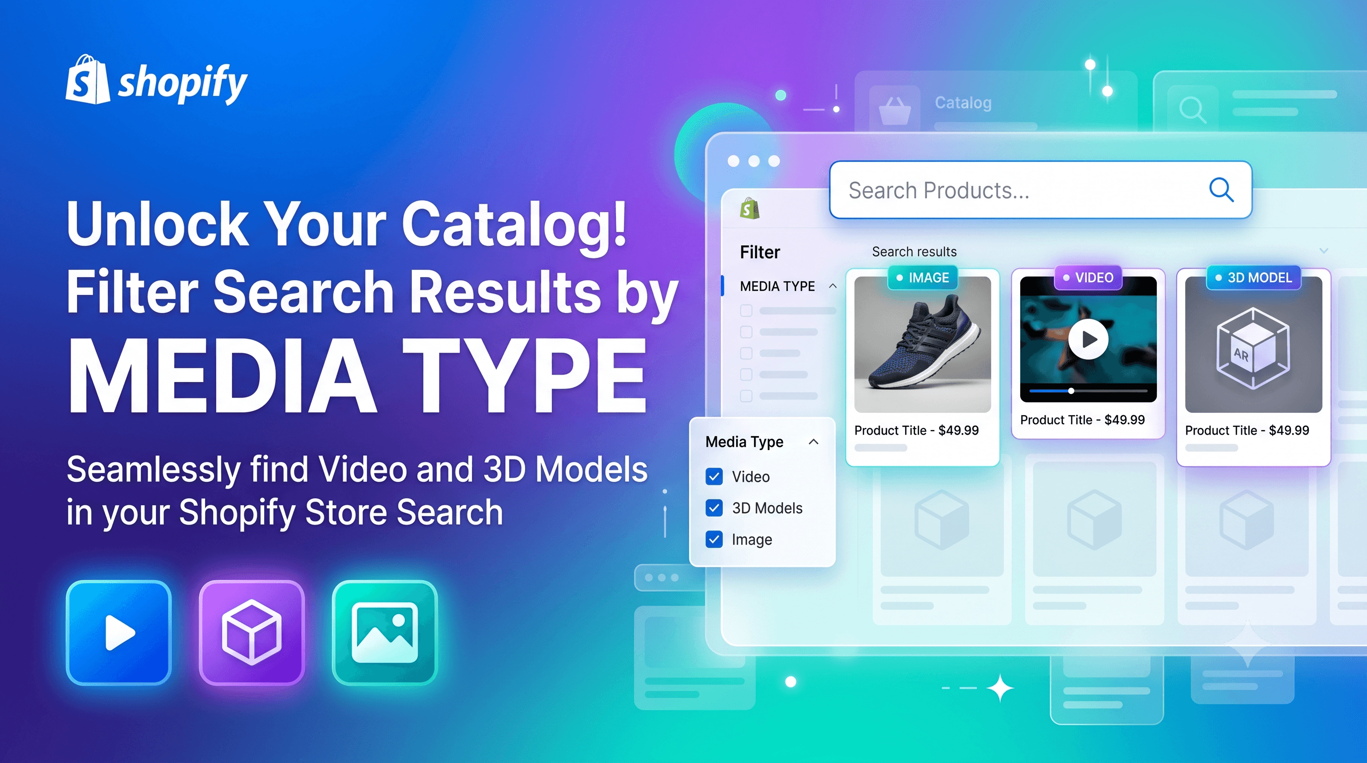 Filter Catalog Search Results by Media Type: Unlock Video and 3D Models